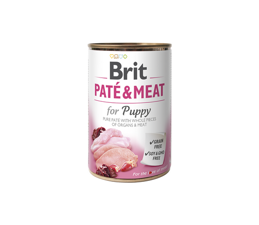 BRIT CARE Chicken & Turkey Pate & Meat for Puppy